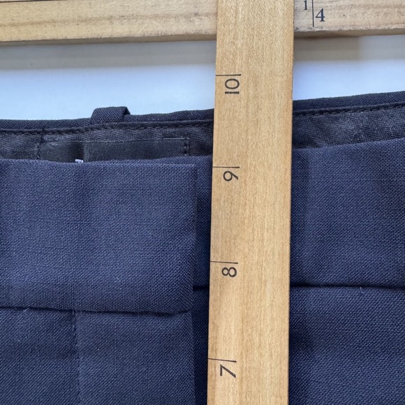 THEORY Trecca Wool Dress Cropped Pants Womens 2 Navy Blue 26" Classic Suit - Picture 12 of 16